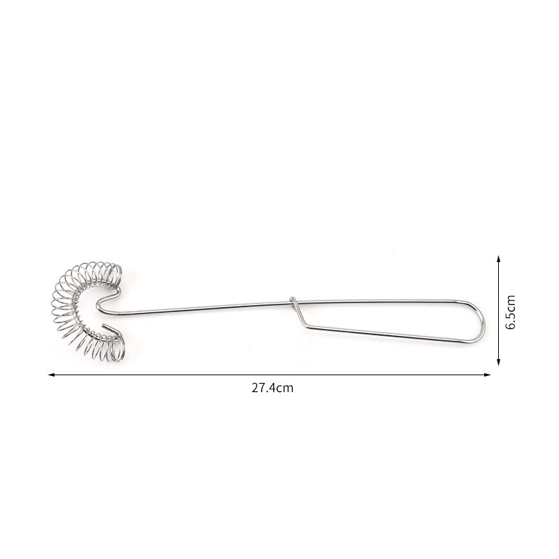 Edelstahl Spiral Schwingbesen Rühr Schneebesen zum Kochen / Backen - Silber