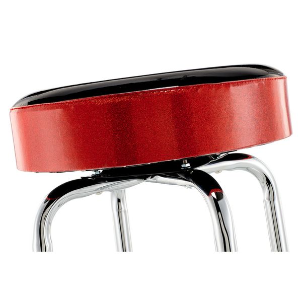 Fender Red Sparkle Logo Barstool 30