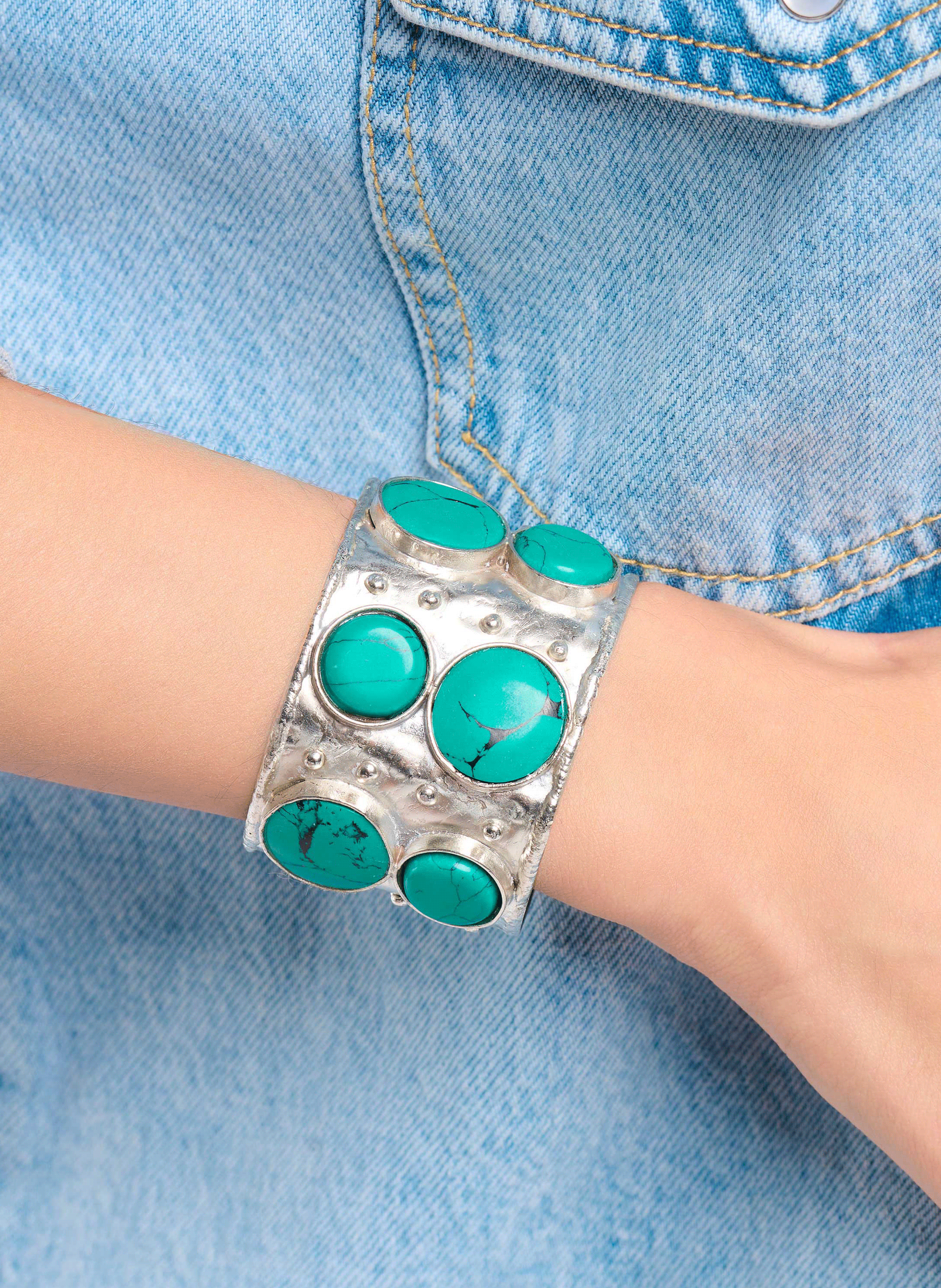 SHAMBALA - Bracelet jonc ajustable en laiton | Argent