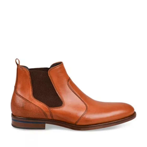 Bottines COGNAC B-BLAKE CUIR