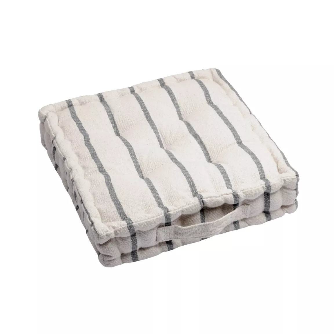 Coussin de sol extérieur toile de coton (45 x 45 cm) Ocealys Gris anthracite