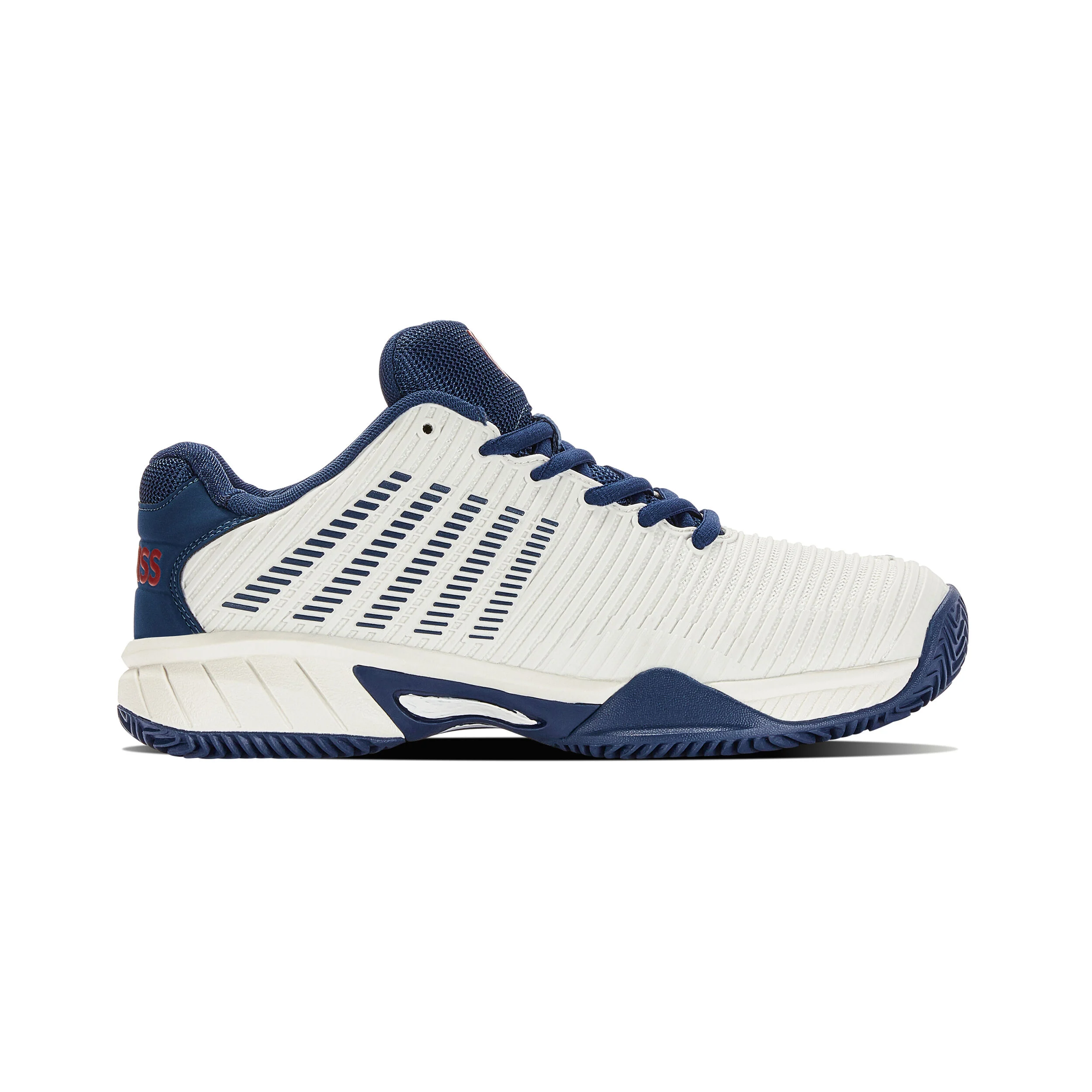 K-Swiss Hypercourt Express 2 Chaussure Terre Battue Enfants - Blanc , Bleu Foncé