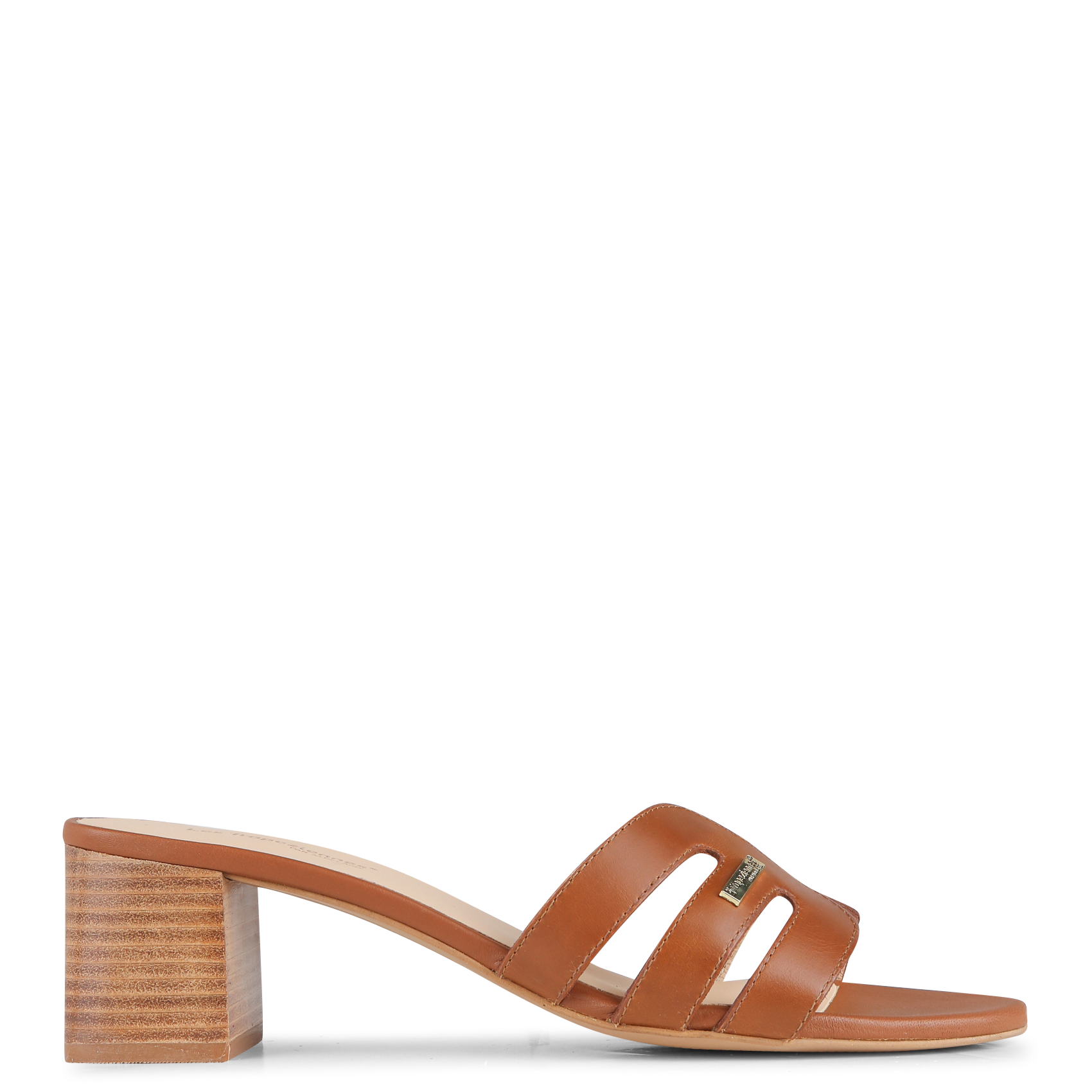 LIVIA - Sandales à talons en cuir | Marron