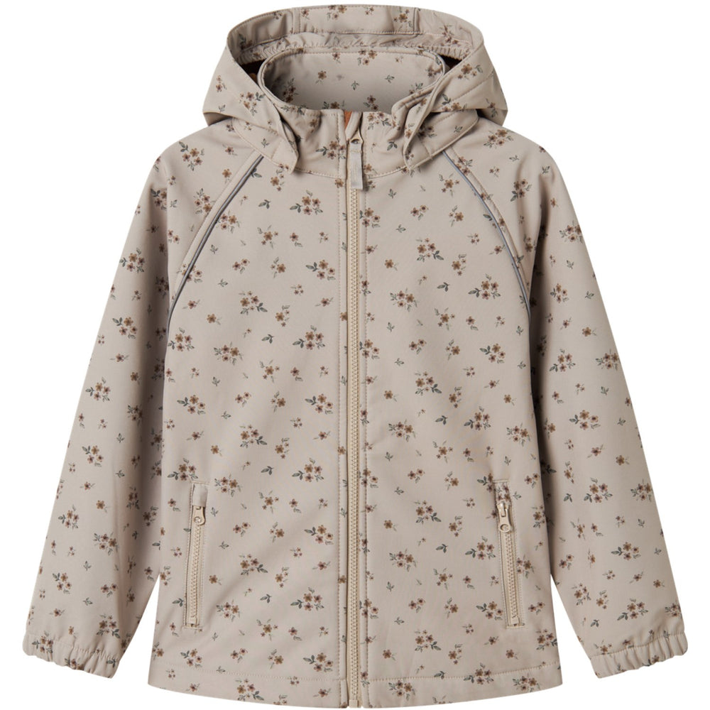 Køb Name It Pure Cashmere Bouquet Nkfalfa08 Softshell Jakke Aop Fo