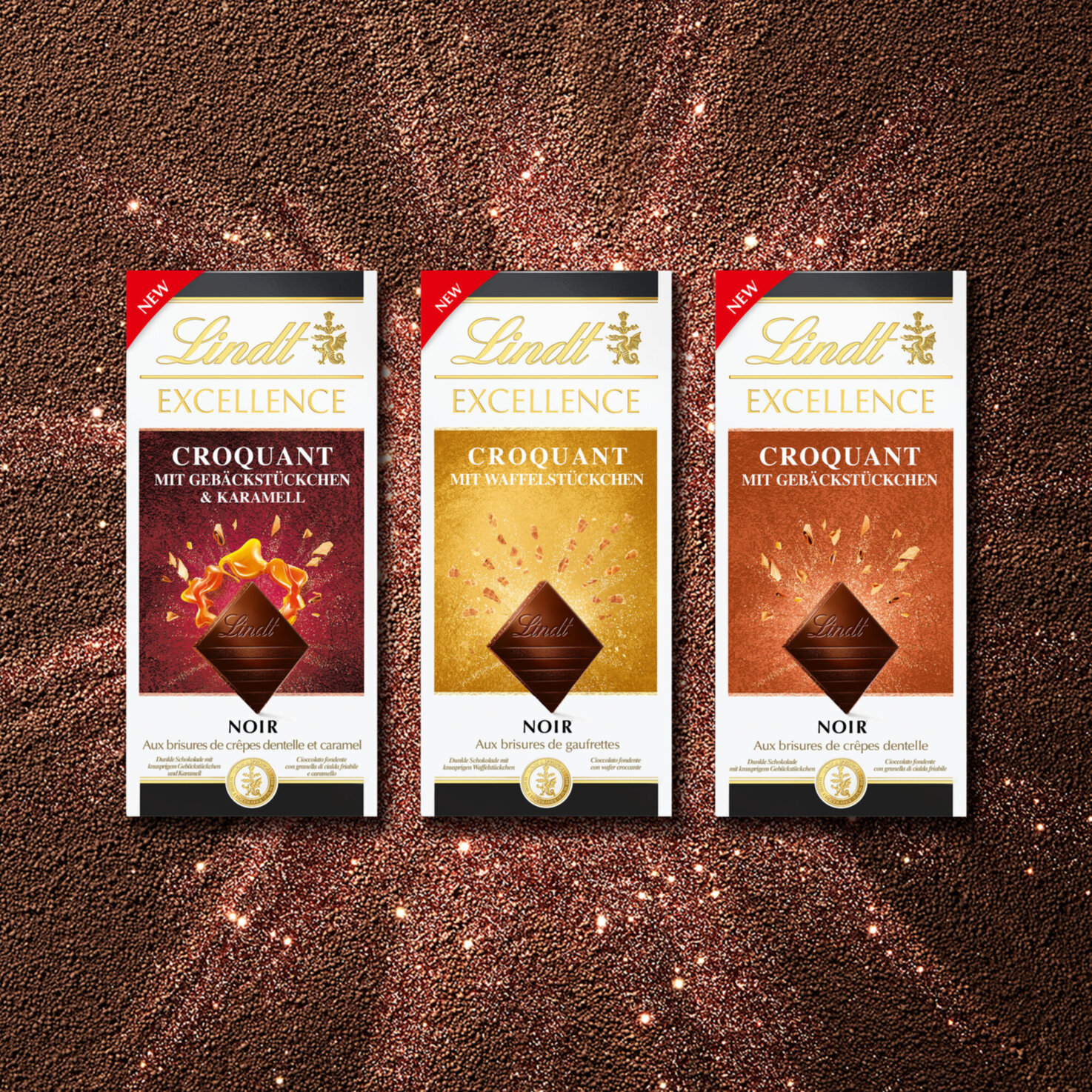 Lindt Excellence Dunkel Dentelle Caramel Tafelschokolade