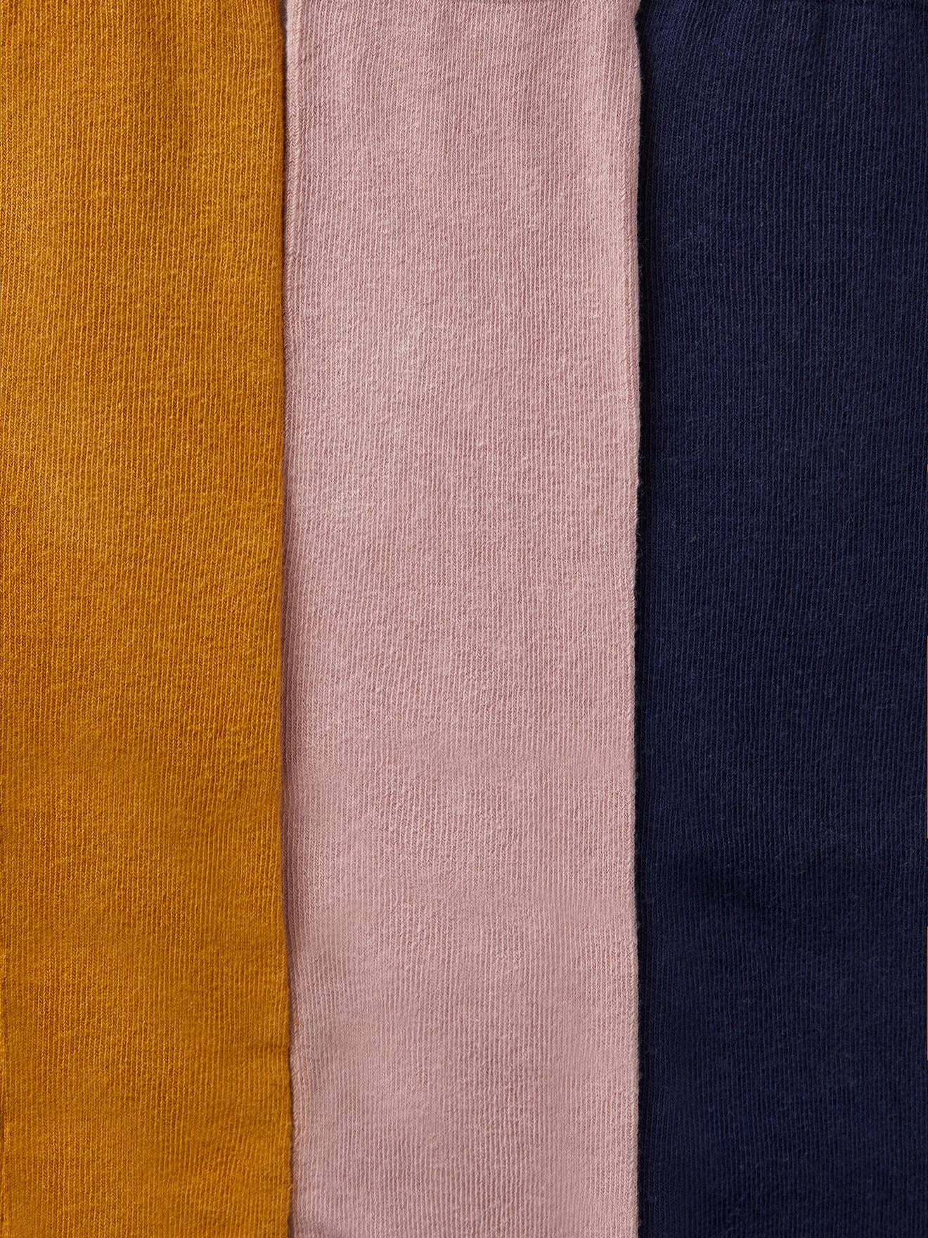 Pacote com 3 pares de meias-calças infantis, cinza médio, bicolor/multicoloridas.