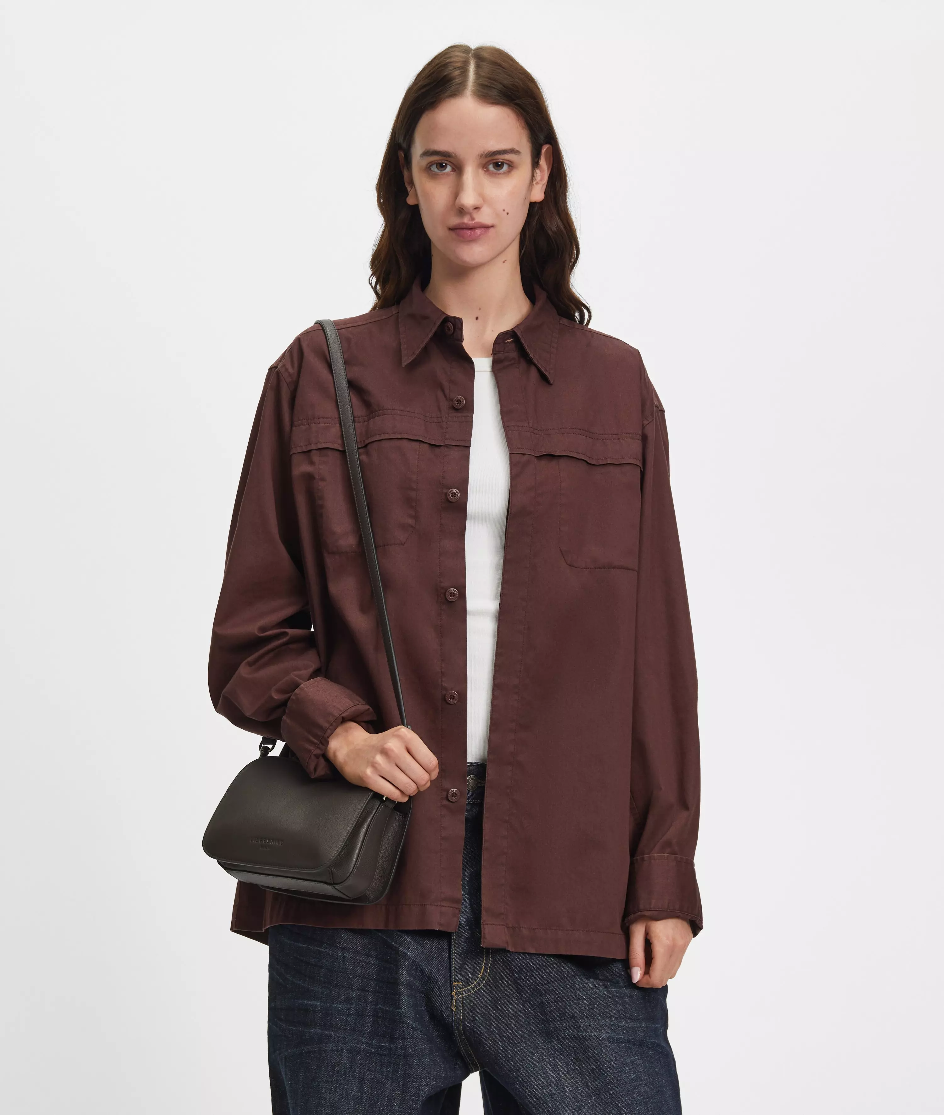 Luka Crossbody S Handy shoulder bag made from cowhide leather