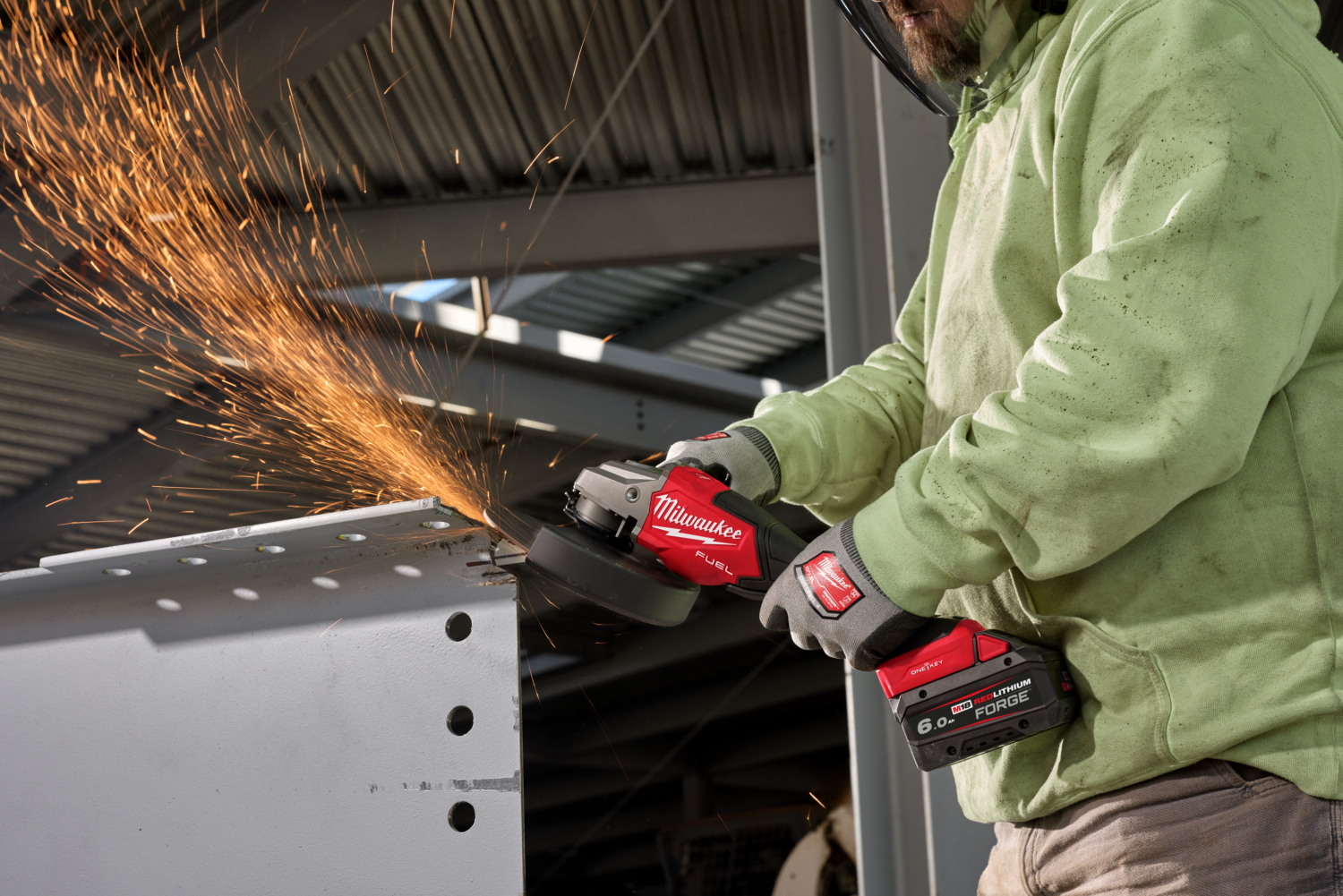 Milwaukee M18 FHSAGO180VXPDB2-0X 18V Li-ion accu haaske slijper body in HD Box - 180mm