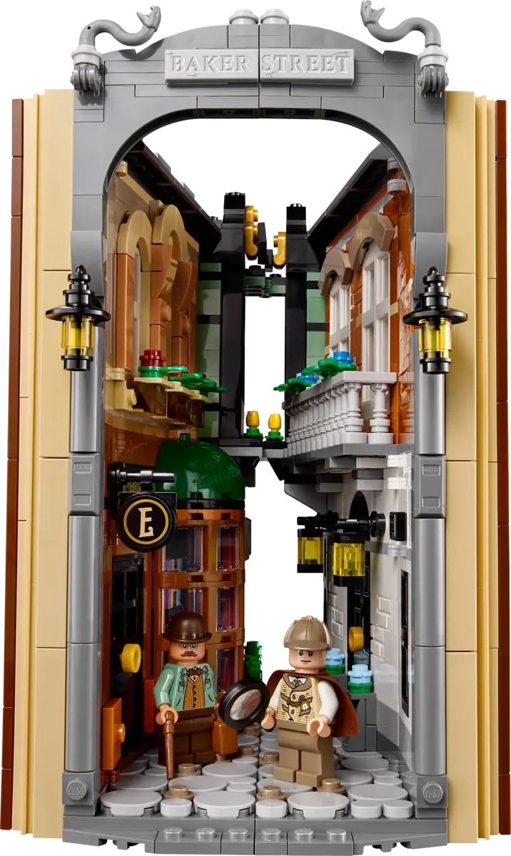 (1359-tlg. Set) Icons Klemmbausteine Home Deko Modell Bausatz für Erwachsene (10351) Lizenziert - Sherlock Holmes Bücherstütze