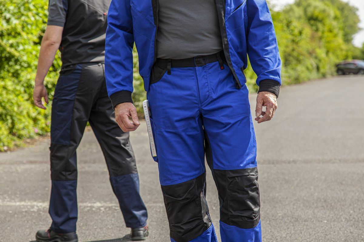 QUALITEX HIGH QUALITY WORKWEAR Bundhose X-Serie kornblau/schwarz Damen: 36 Herren: 42