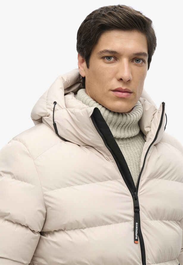 Superdry HOODED SPORTS PUFFER JACKET Chateau grey