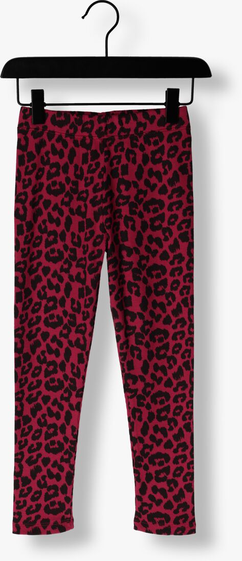 DAILY BRAT roze daily brat legging leopard tights dark pink
