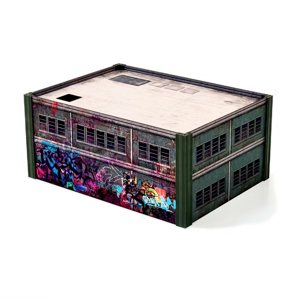Metropolis Cityscape Medium Square and Large Rectangle Steel Buildings