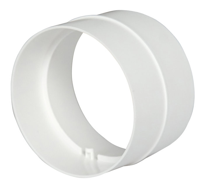 Samlestykke til flexslange Ø125-127 mm - hvid