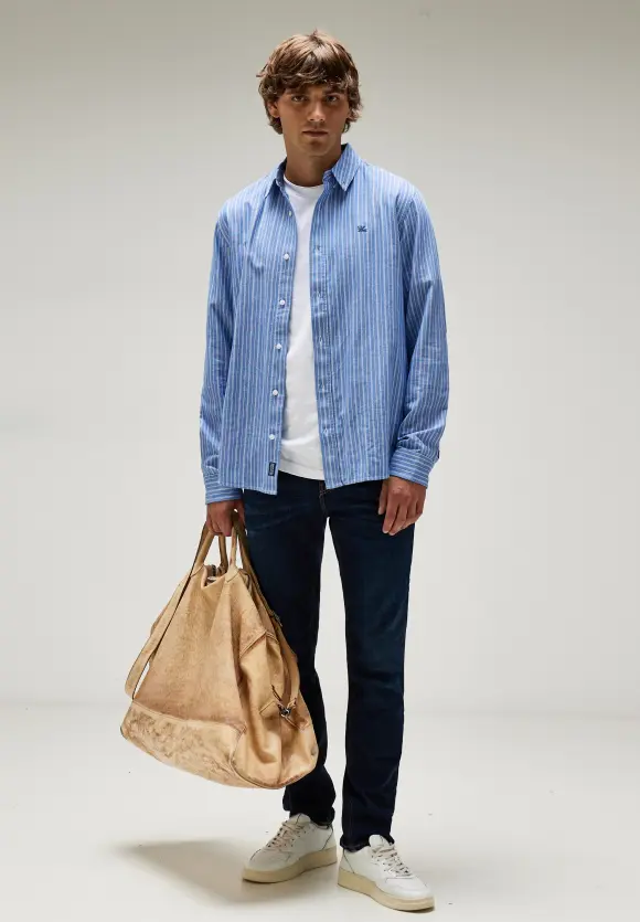 Button Down Oxfordhemd - chambray blue
