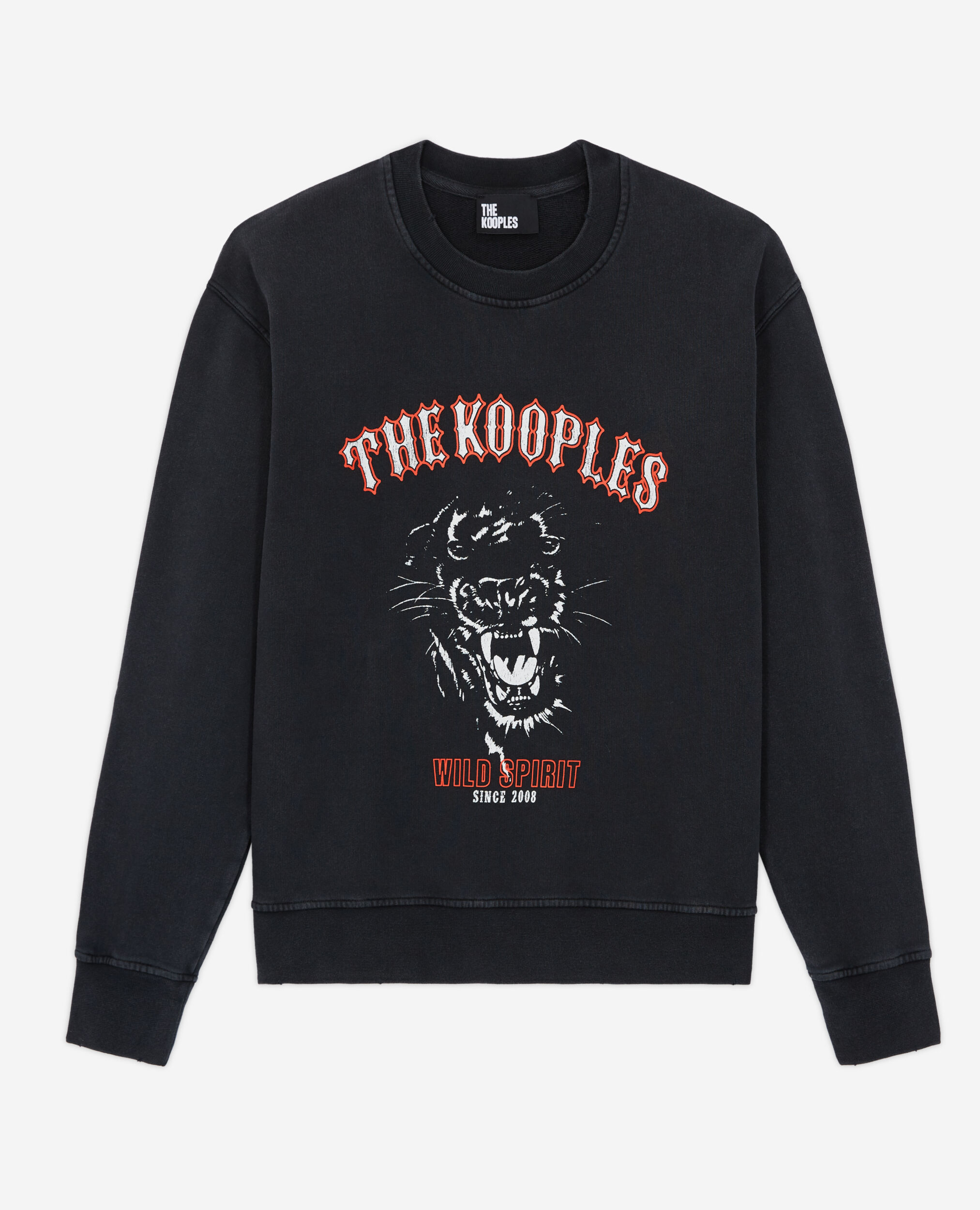 Sweatshirt sérigraphié noir
