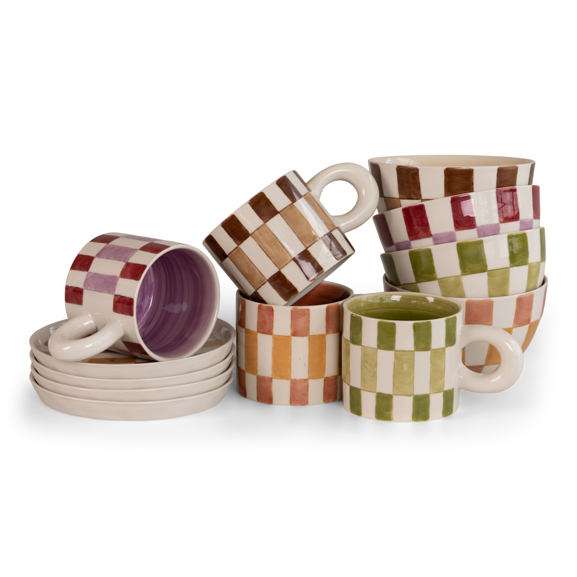 Kom Bowie Ø13 cm beige - set van 6