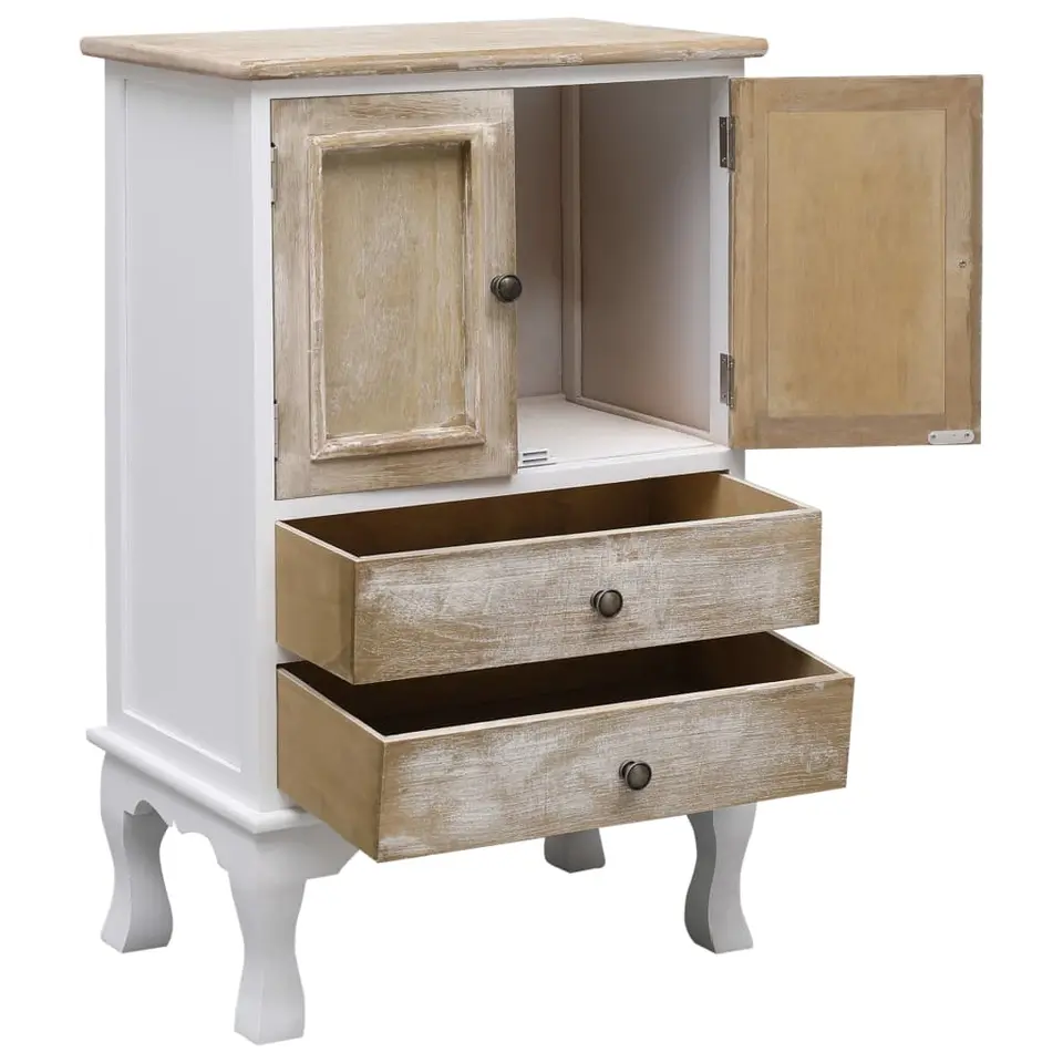 vidaXL - Ladekast - Wit - Hout
