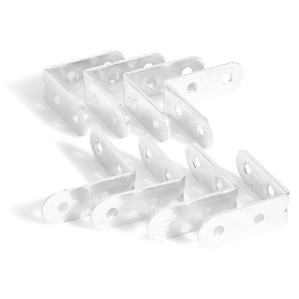 8 équerres de chaise acier zingué - 40x2 mm