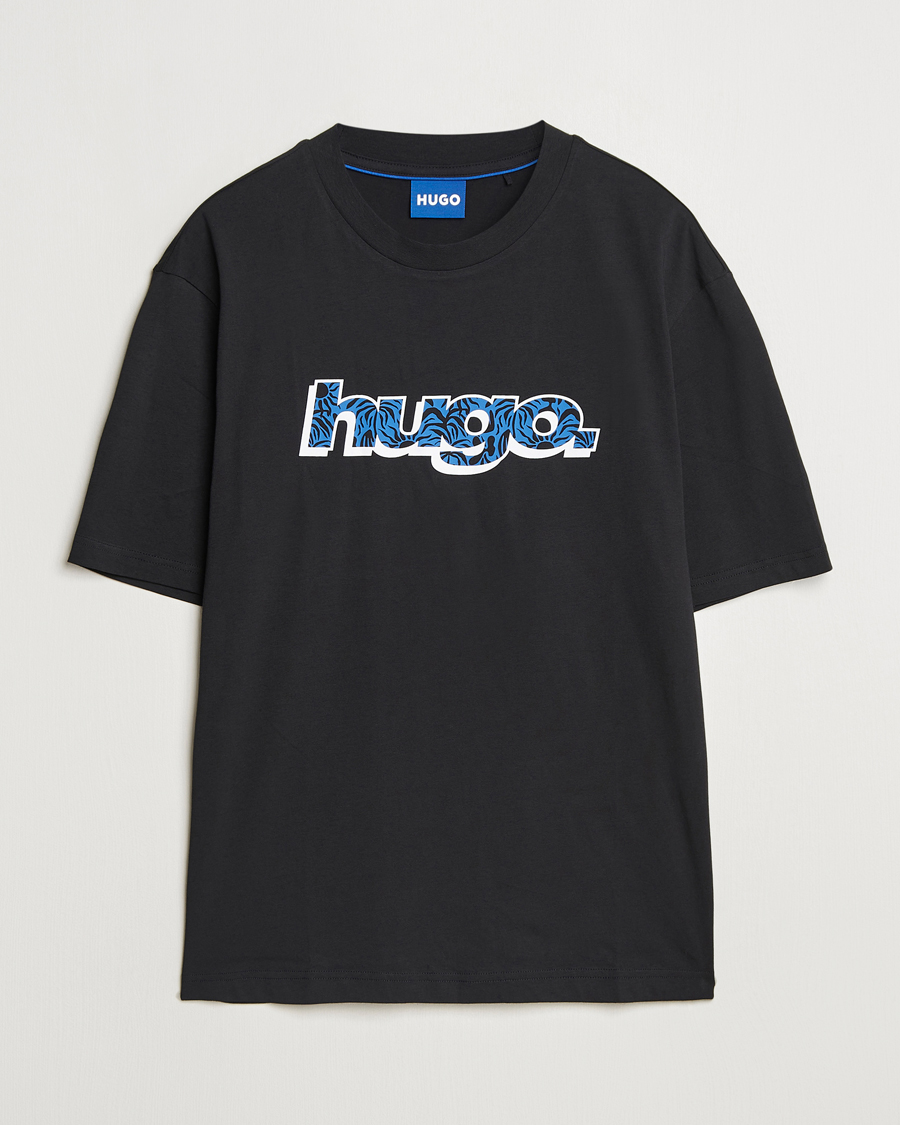 HUGO Nugibol 3D Logo Crew Neck T-Shirt Black