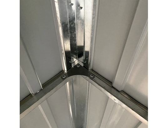 VIDAXL - Abri de jardin avec toit prolongé gris clair 277x110,5x181 c...