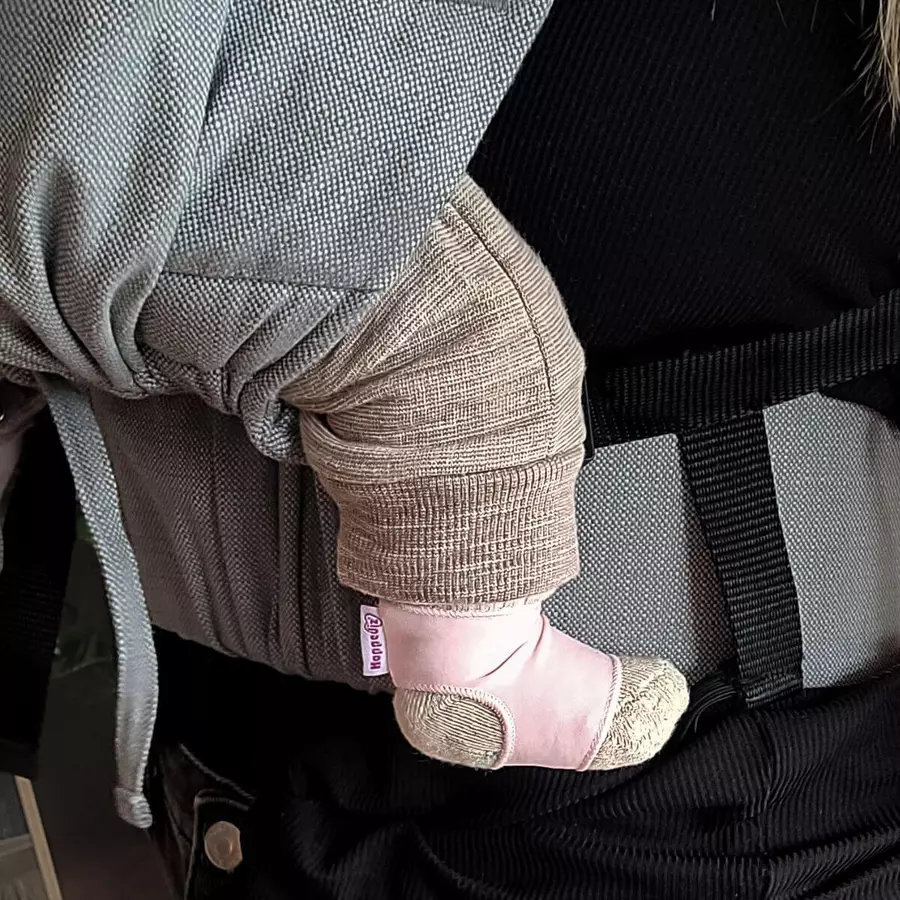 Hoppediz Babysocken Sockenhalter rose
