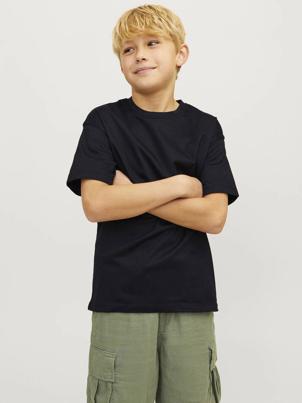JACK & JONES T-shirt JJEURBAN EDGE zwart