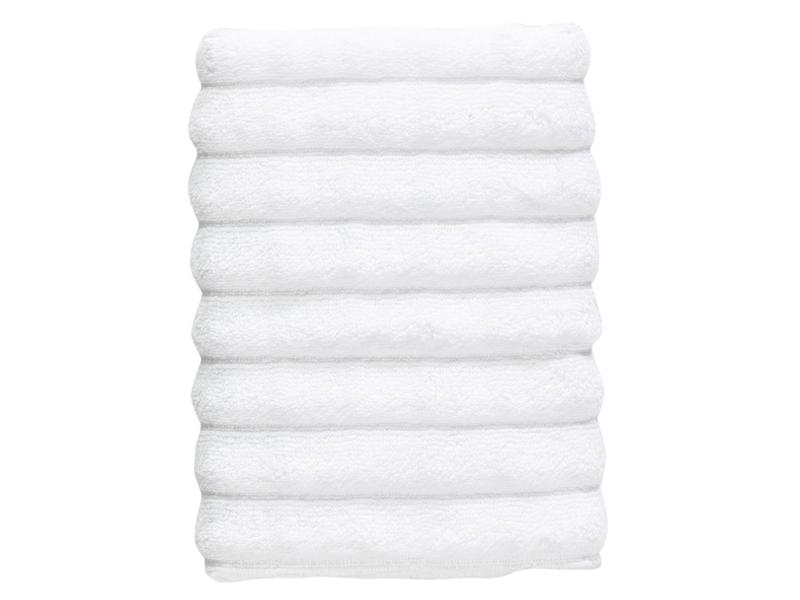 Zone Denmark Handtuch Inu, Bio-Baumwolle, 50 x 70 cm, White Weiches Handtuch aus 100% Bio-Baumwolle