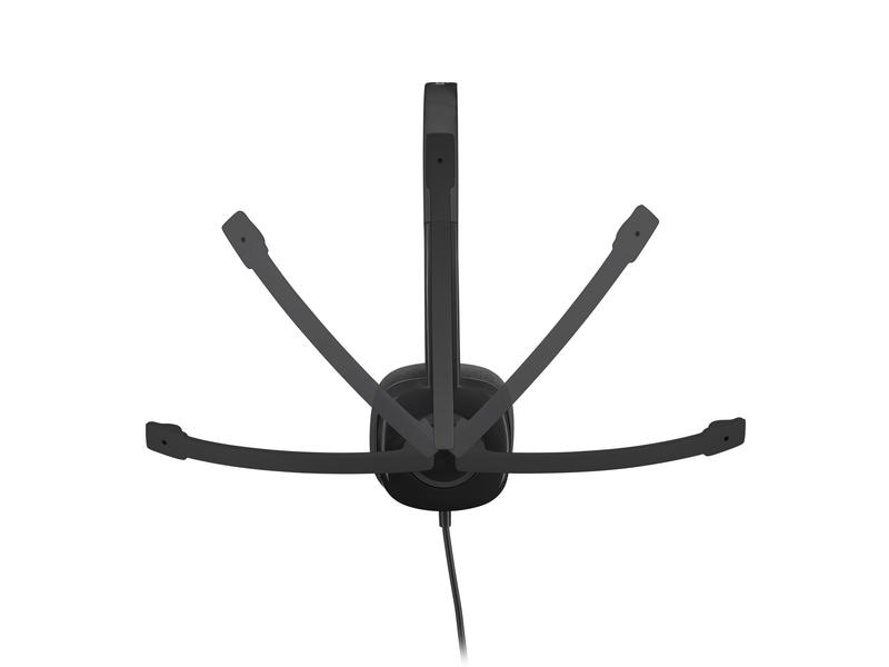 Logitech Headset H151 Stereo Stereo-Headset mit Rauschunterdrückung und Kabelfernbedienung