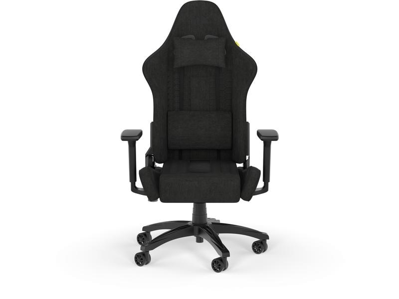 Corsair Gaming-Stuhl TC100 Relaxed Stoff Schwarz Gaming-Computerstuhl mit 120 kg Belastbarkeit