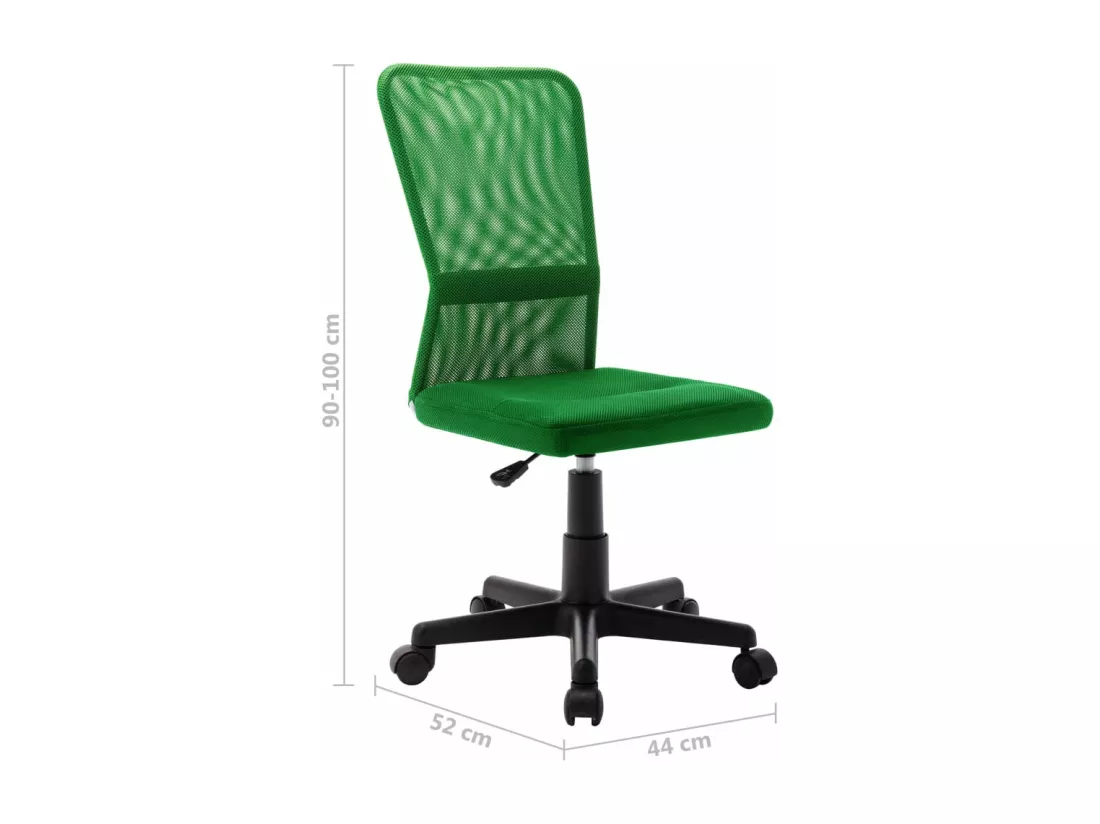 Chaise de bureau Vert 44x52x100 cm Tissu en maille