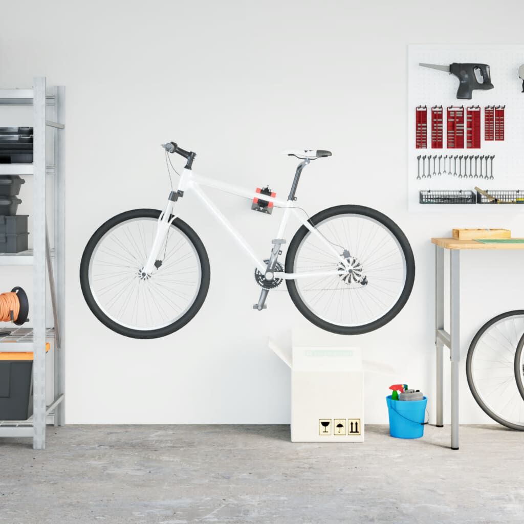 vidaXL Wandmontage Fietsreparatierek, Opvouwbaar, Verstelbaar, Staal