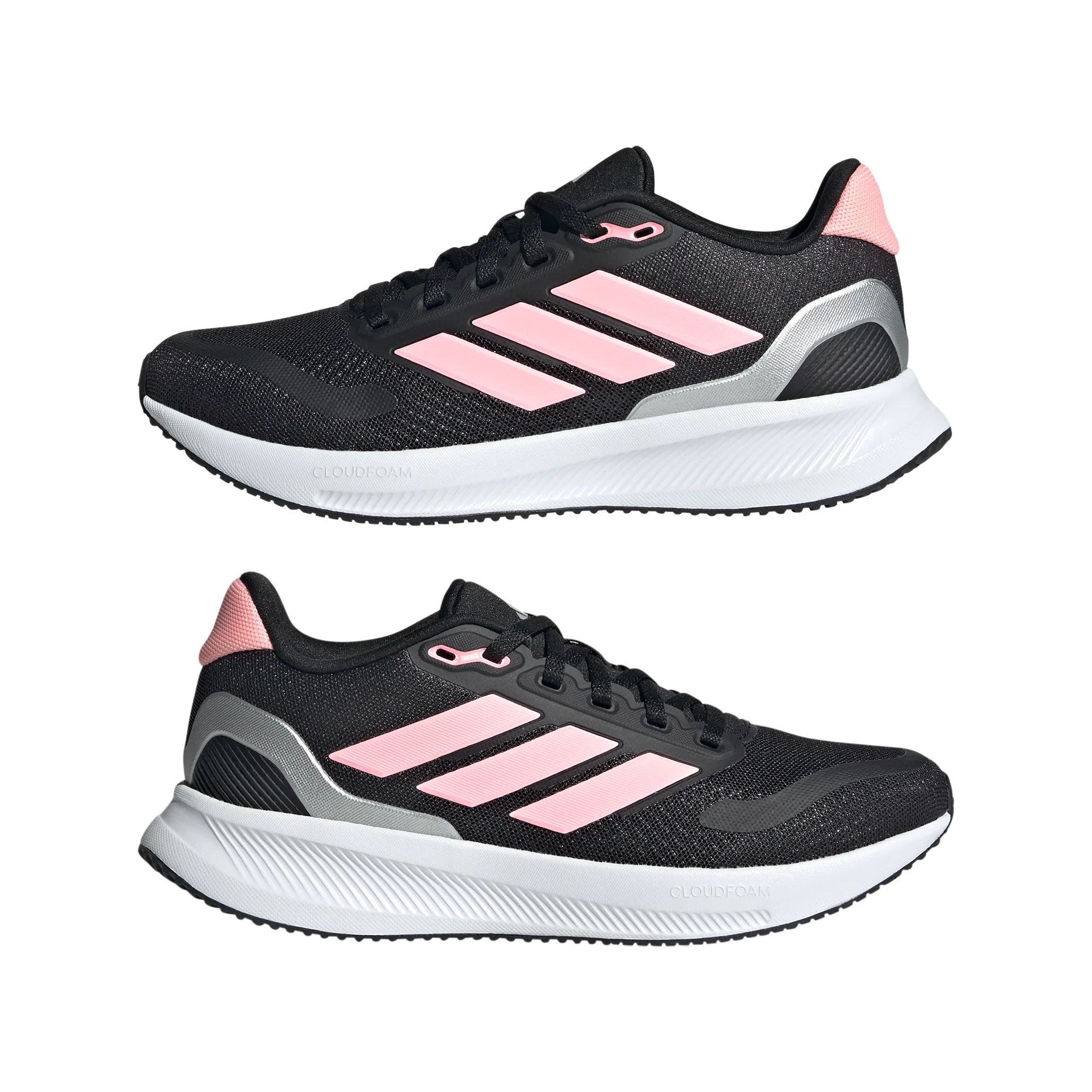 Adidas Runfalcon 5 J Core Black/pink Spark/silver Met.