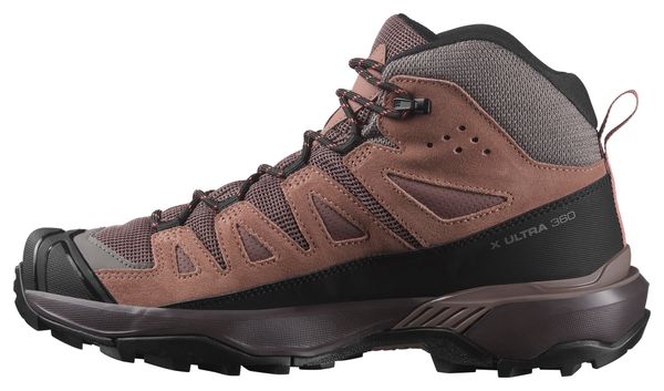 Chaussures de Randonnée Femme Salomon X Ultra 360 Mid Gore-Tex Marron/Noir