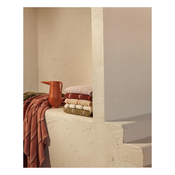 Købn Serviette de bain en coton bio | Terracotta