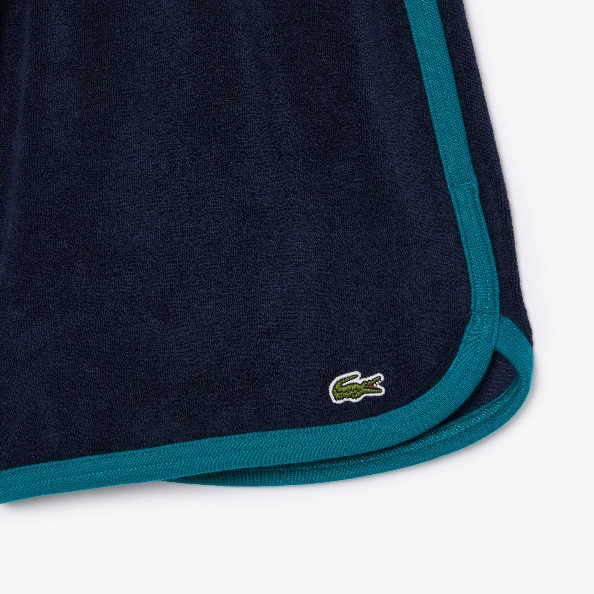 Frottee-Shorts mit Kontrastrand Shorts - Blau - Lacoste - Damen