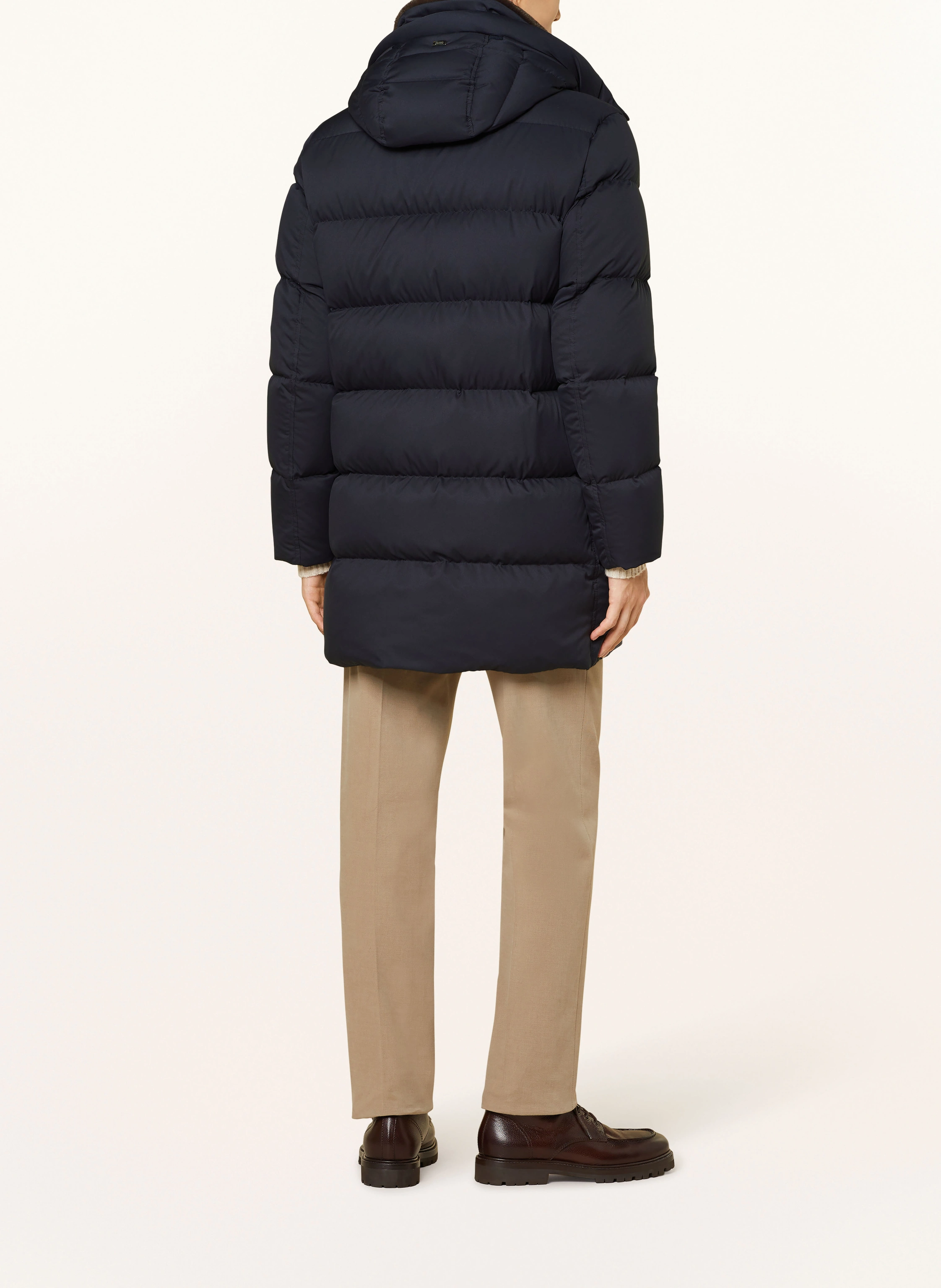 HERNO Daunenjacke mit abnehmbarem Kunstfell