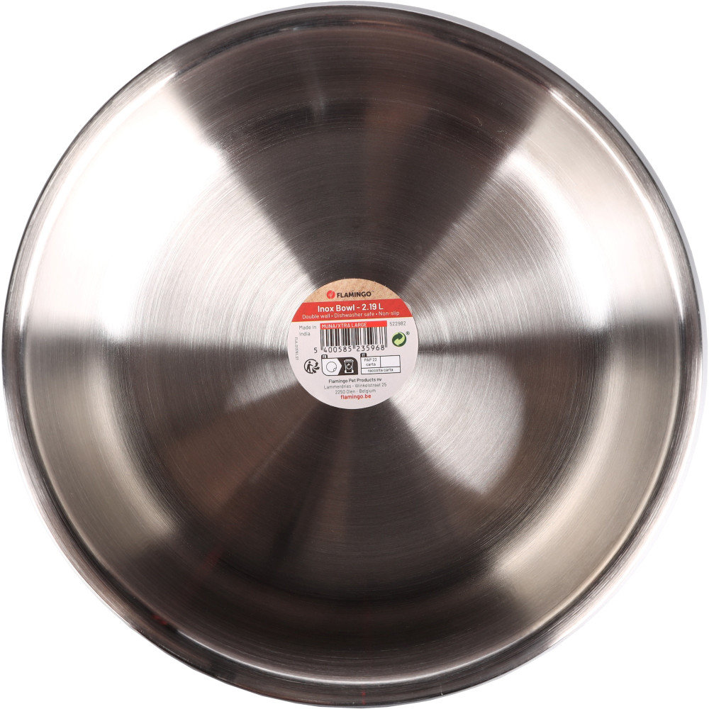Gamelle ø 20.5 cm, 2.19 l muna rond pour la nourriture ou l'eau pour chien