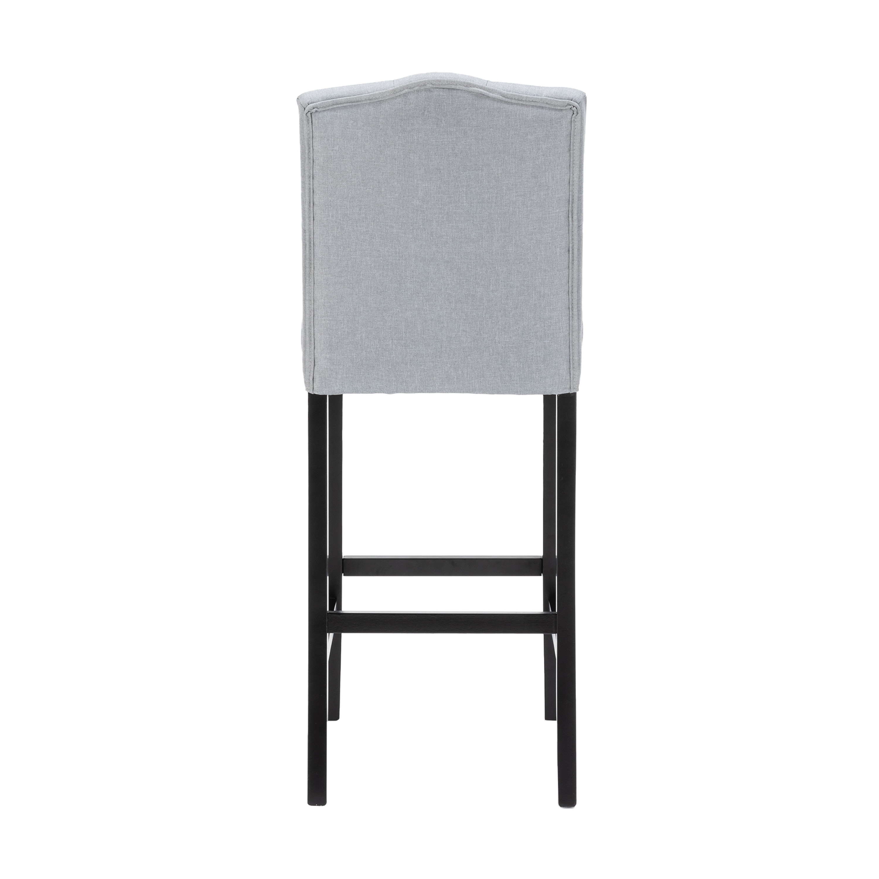 Barhocker WADE 2er Set grau/schwarz