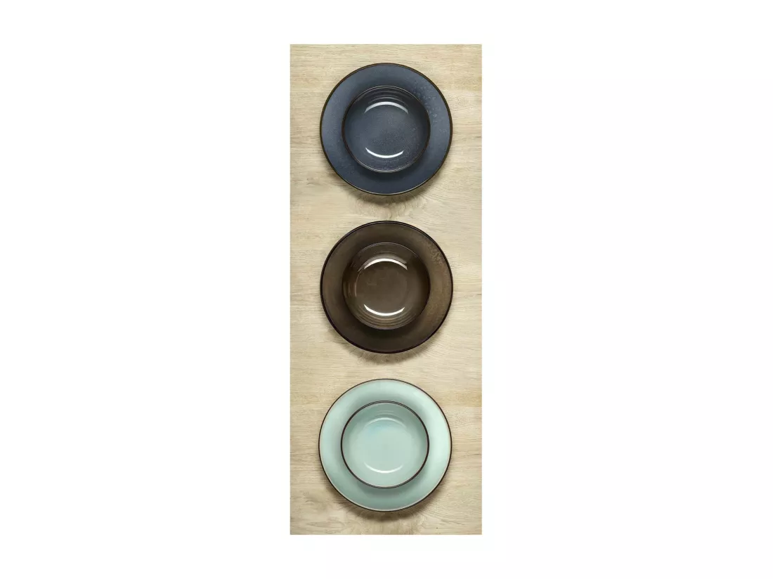 Feeling Bronze - Assiette salade et pâtes 18 cm (lot de 6)