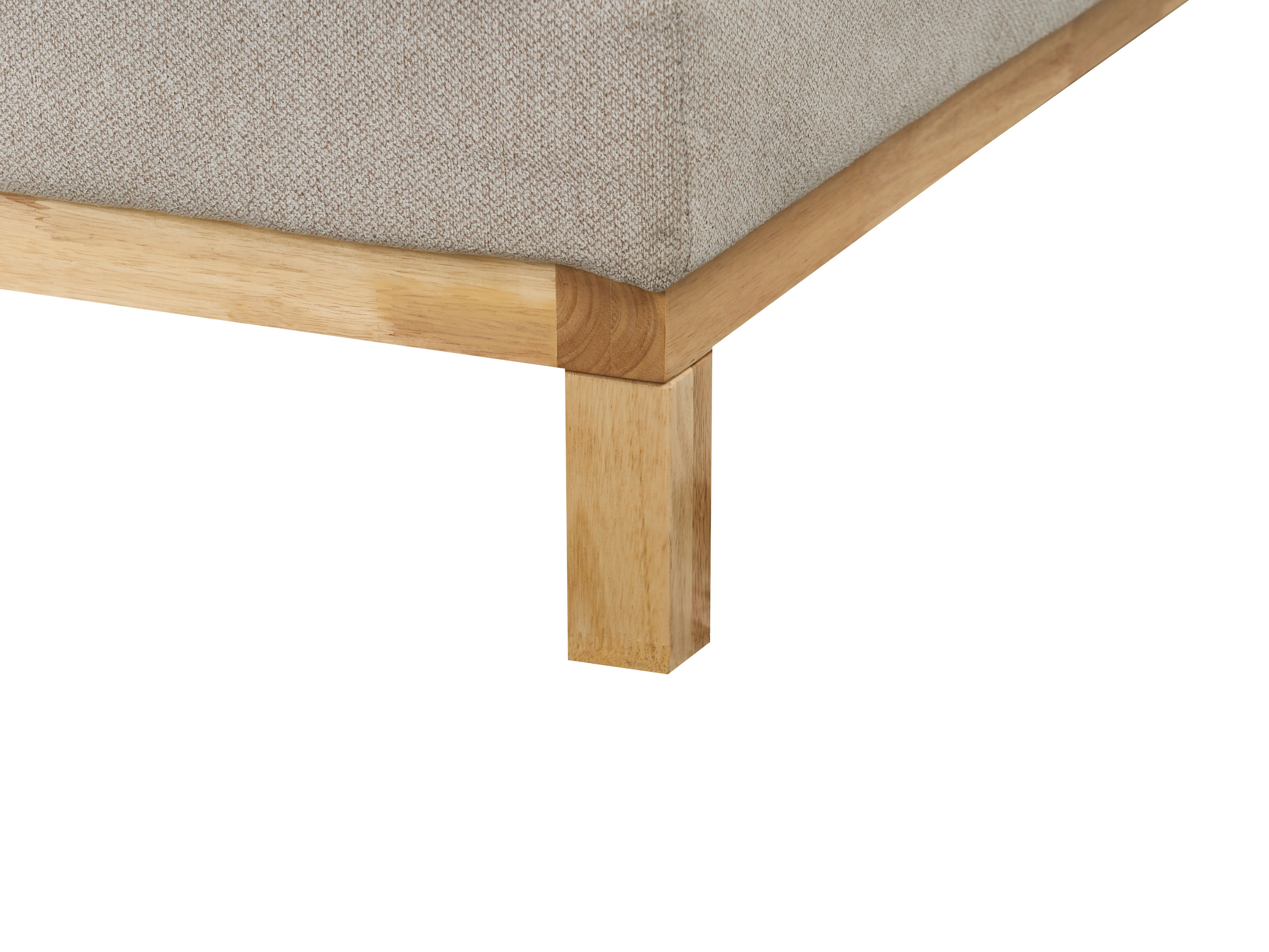 Hoekbank 4-zits SIGGARD Stof Beige linkszijdig