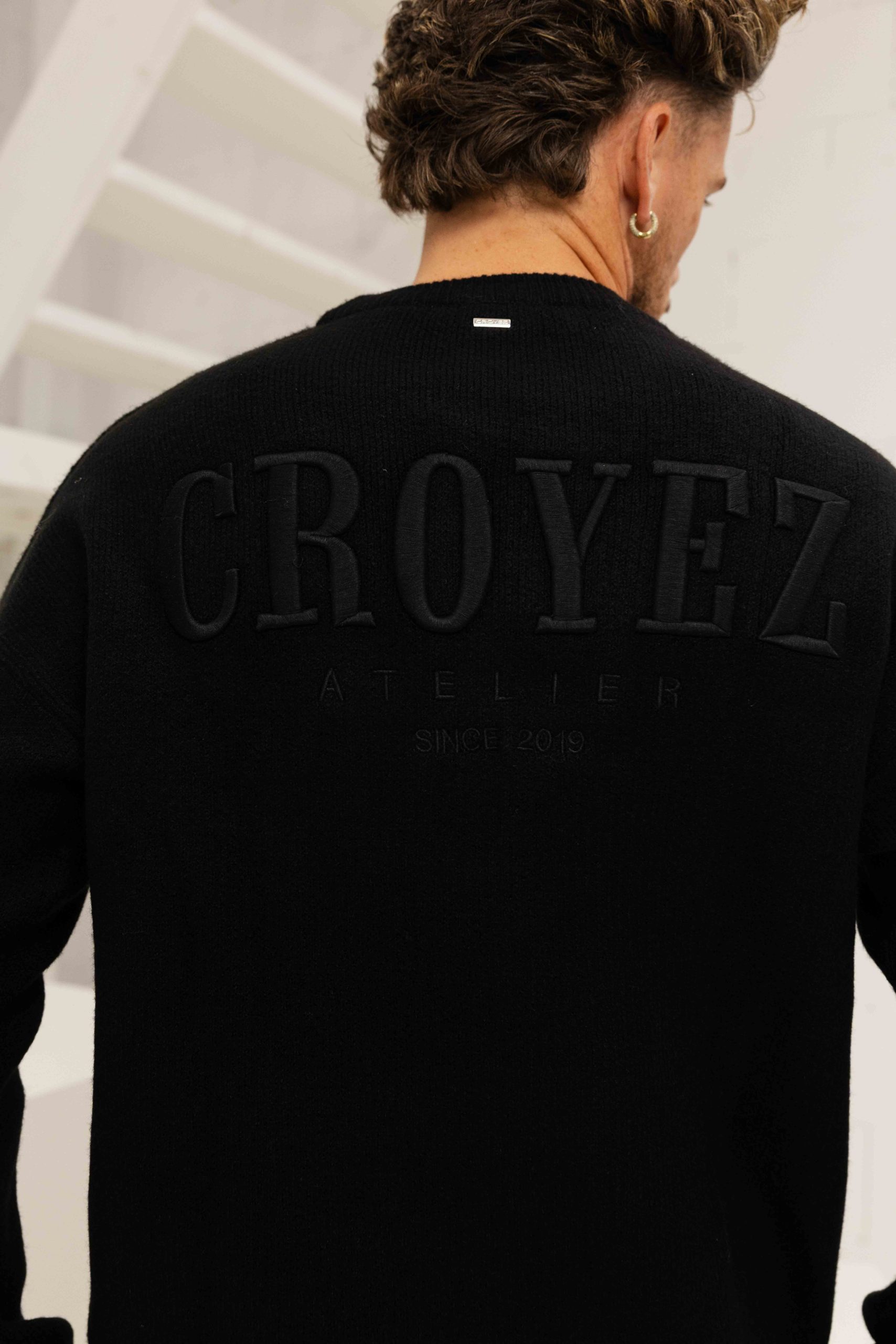 Croyez Gallery Knit Sweater Heren Zwart