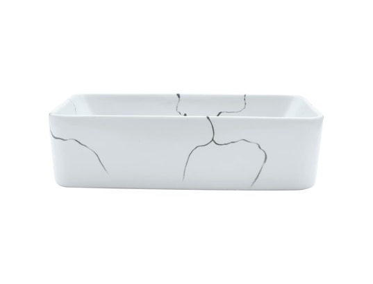 VIDAXL - Vasque à poser blanc rectangulaire 46x35,5x13 cm céramique