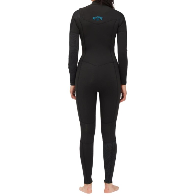 Combinaison Billabong Femme Synergy Chest Zip 4/3mm Black - The Corner Shop