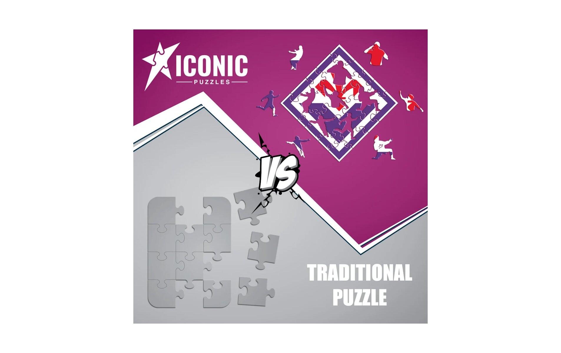 Puzzle »Iconic ACF Fiorentina – Logo« Holzart: Birke (Herkunftsland: China)