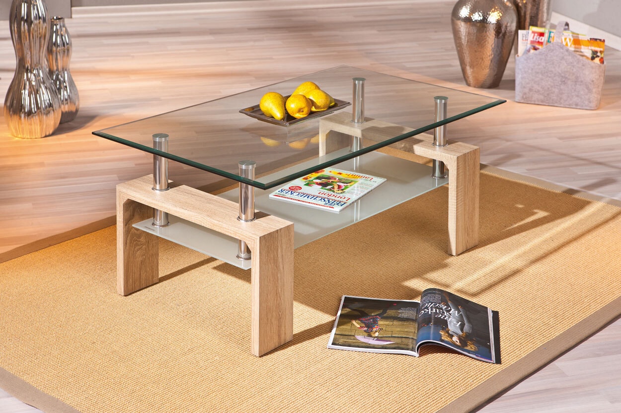 Couchtisch Eric Sonoma-Eiche MDF 100x45x60 cm