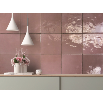 Wandtegel Sava rose 13x13 cm 1m²