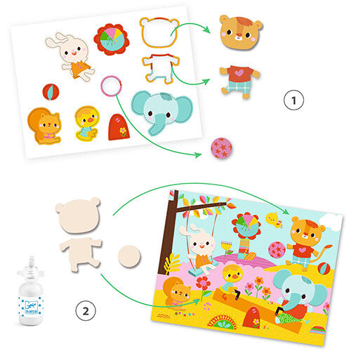 Djeco knutselset collage dieren