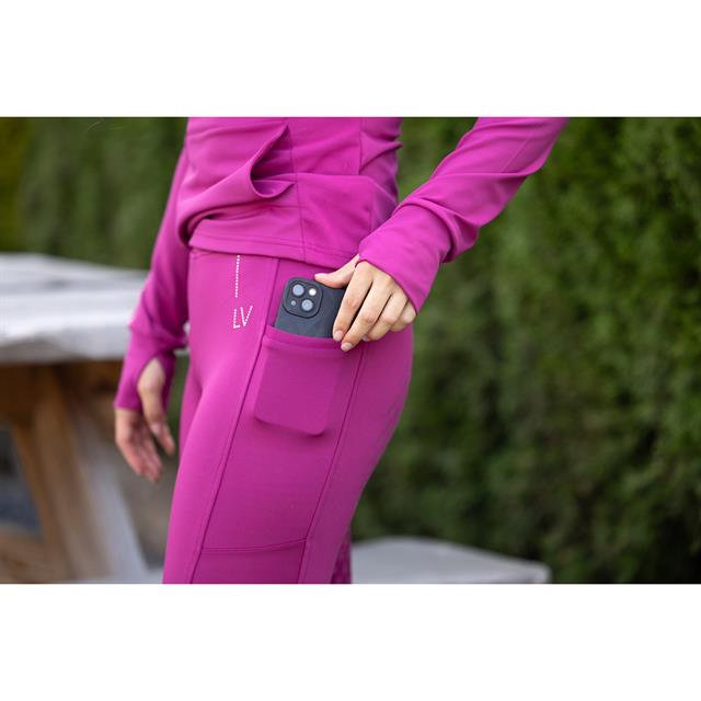 Paardrijlegging La Valencio LVWella Full Grip Donkerpaars