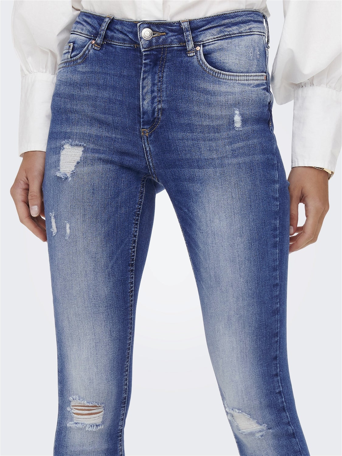 ONLBLUSH Mittlere Taille Skinny Fit Jeans Medium Blue Denim